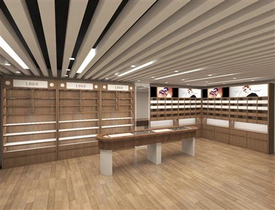 Reka Bentuk Pameran Kabinet Kabinet Kaca Sunglass