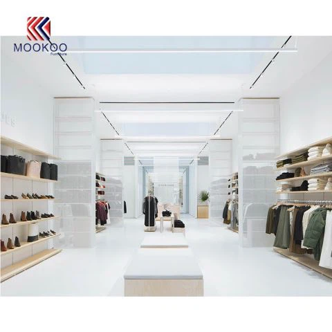 Kayu paparan kedai pakaian Kayu paparan paparan dinding dan Kabinet dari MOOKOO