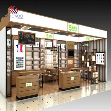 Rekabentuk kedai hiasan paparan kosmetik
